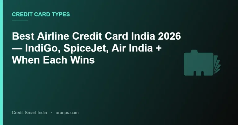 Best Airline Credit Card India 2026 — IndiGo, SpiceJet, Air India + When Each Wins