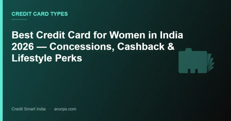 Best Credit Card for Women in India 2026 — Concessions, Cashback & Lifestyle Perks
