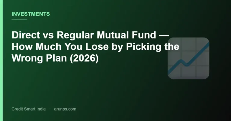 Direct vs Regular Mutual Fund — How Much You Lose by Picking the Wrong Plan (2026)