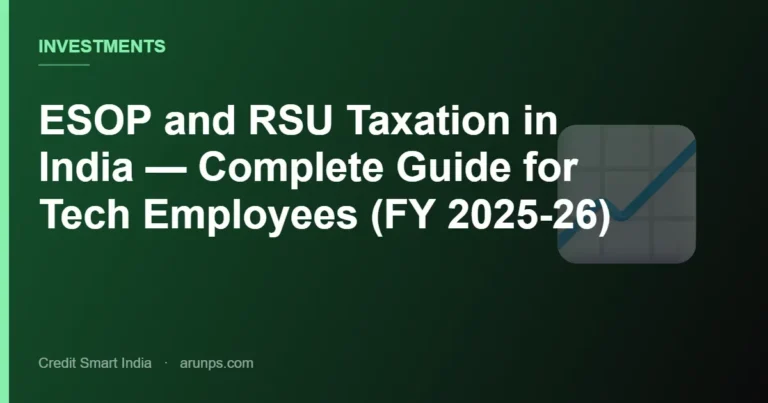 ESOP and RSU Taxation in India — Complete Guide for Tech Employees (FY 2025-26)