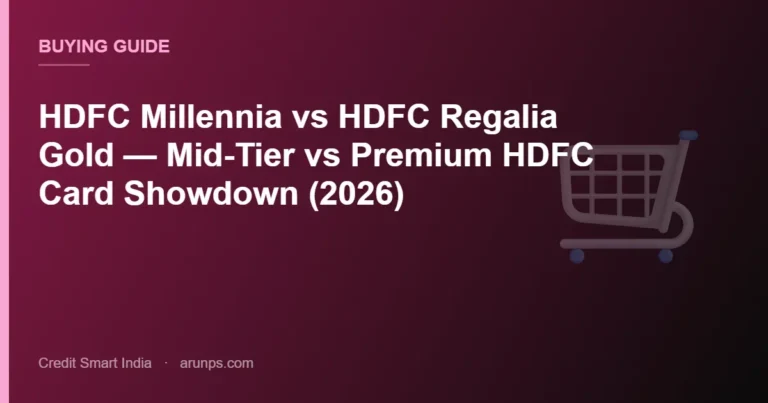 HDFC Millennia vs HDFC Regalia Gold — Mid-Tier vs Premium HDFC Card Showdown (2026)