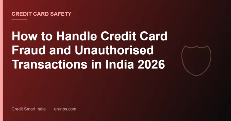 How to Handle Credit Card Fraud and Unauthorised Transactions in India 2026