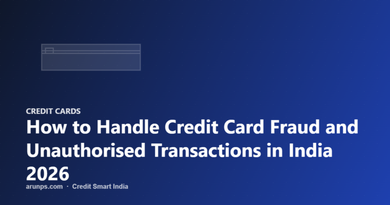How to Handle Credit Card Fraud and Unauthorised Transactions in India 2026