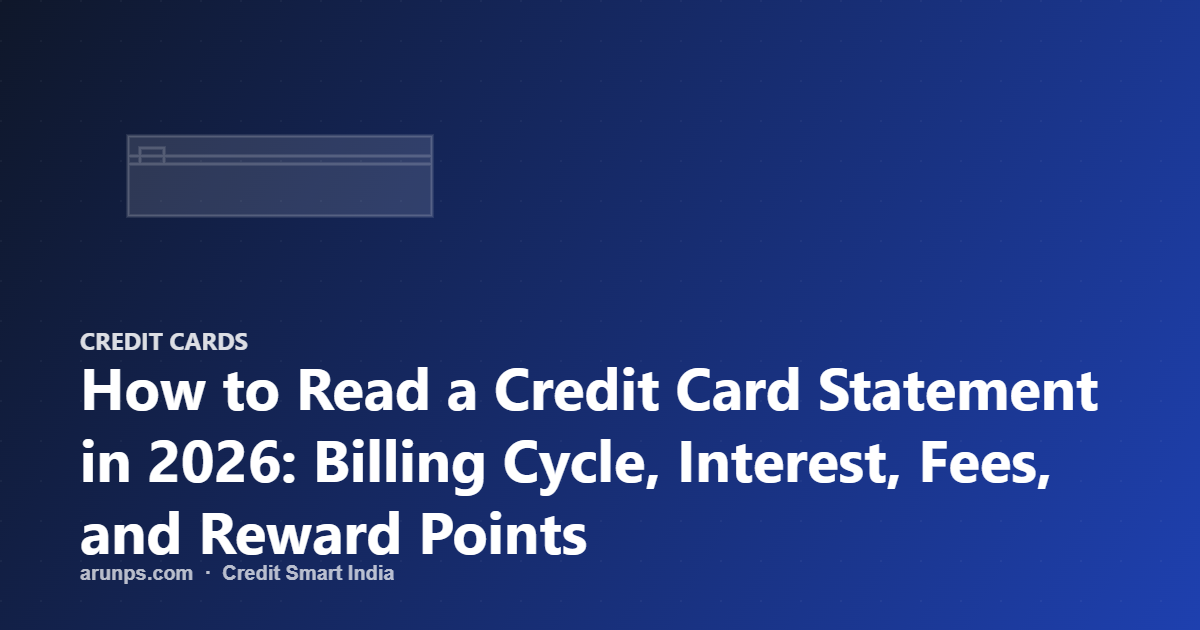 How to Read a Credit Card Statement in 2026: Billing Cycle, Interest, Fees, and Reward Points