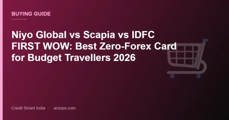 Niyo Global vs Scapia vs IDFC FIRST WOW: Best Zero-Forex Card for Budget Travellers 2026