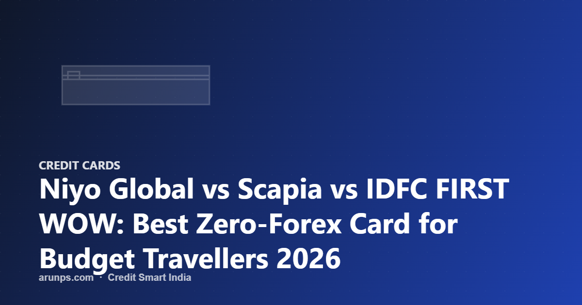 Niyo Global vs Scapia vs IDFC FIRST WOW: Best Zero-Forex Card for Budget Travellers 2026