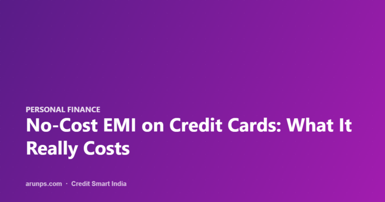 No-Cost EMI on Credit Cards: What It Really Costs