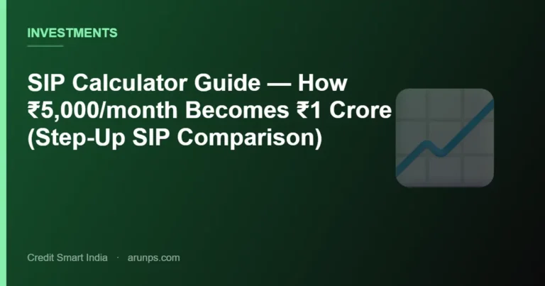 SIP Calculator Guide — How ₹5,000/month Becomes ₹1 Crore (Step-Up SIP Comparison)