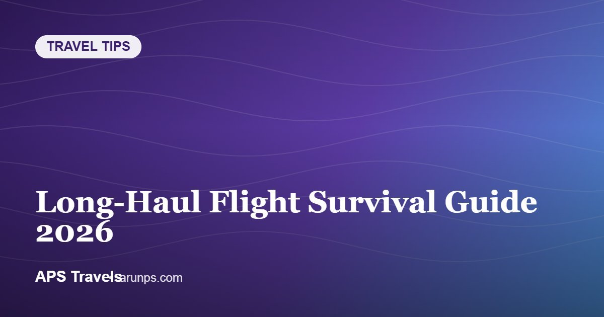 Long-Haul Flight Survival Guide 2026 — APS Travels