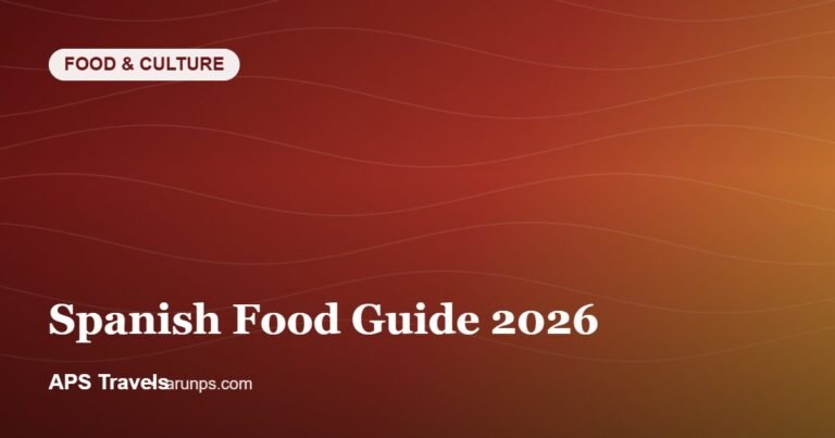 Spanish Food Guide 2026 — APS Travels