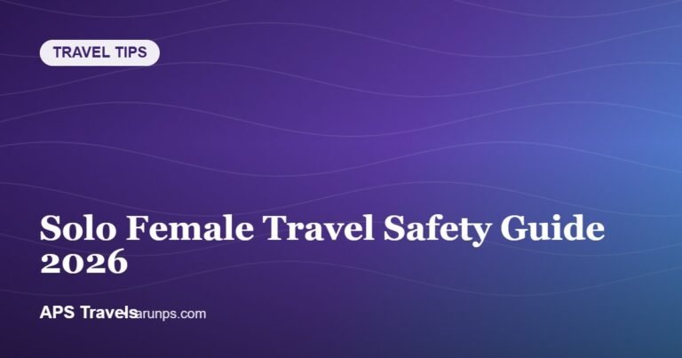 Solo Female Travel Safety Guide 2026 — APS Travels