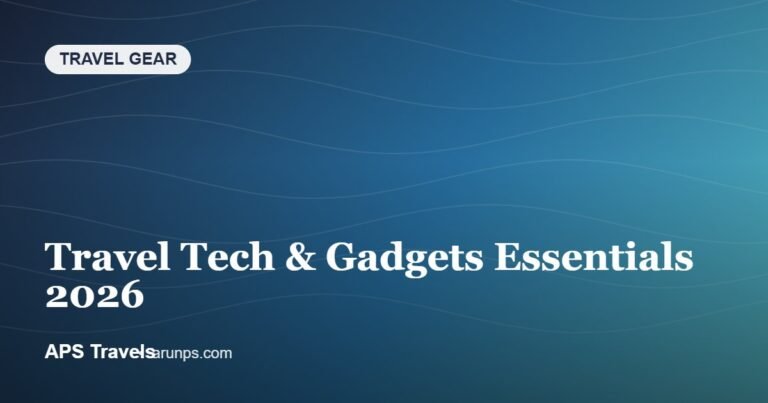 Travel Tech & Gadgets Essentials 2026 — APS Travels