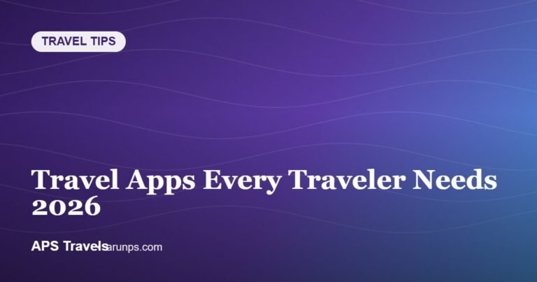 Travel Apps Every Traveler Needs 2026 — APS Travels