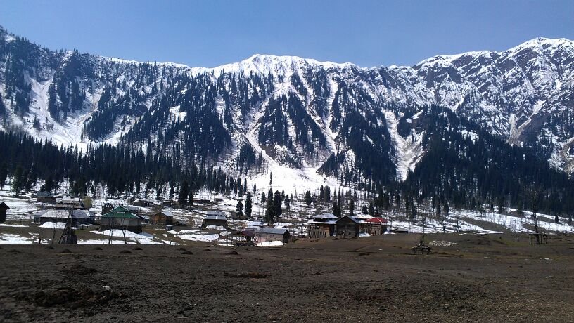 The Himalayan mountains of the Amarnath region