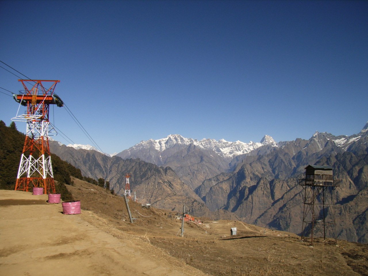 The cable car to Auli from Joshimath