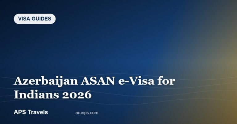 Azerbaijan ASAN e-Visa for Indians 2026 — APS Travels