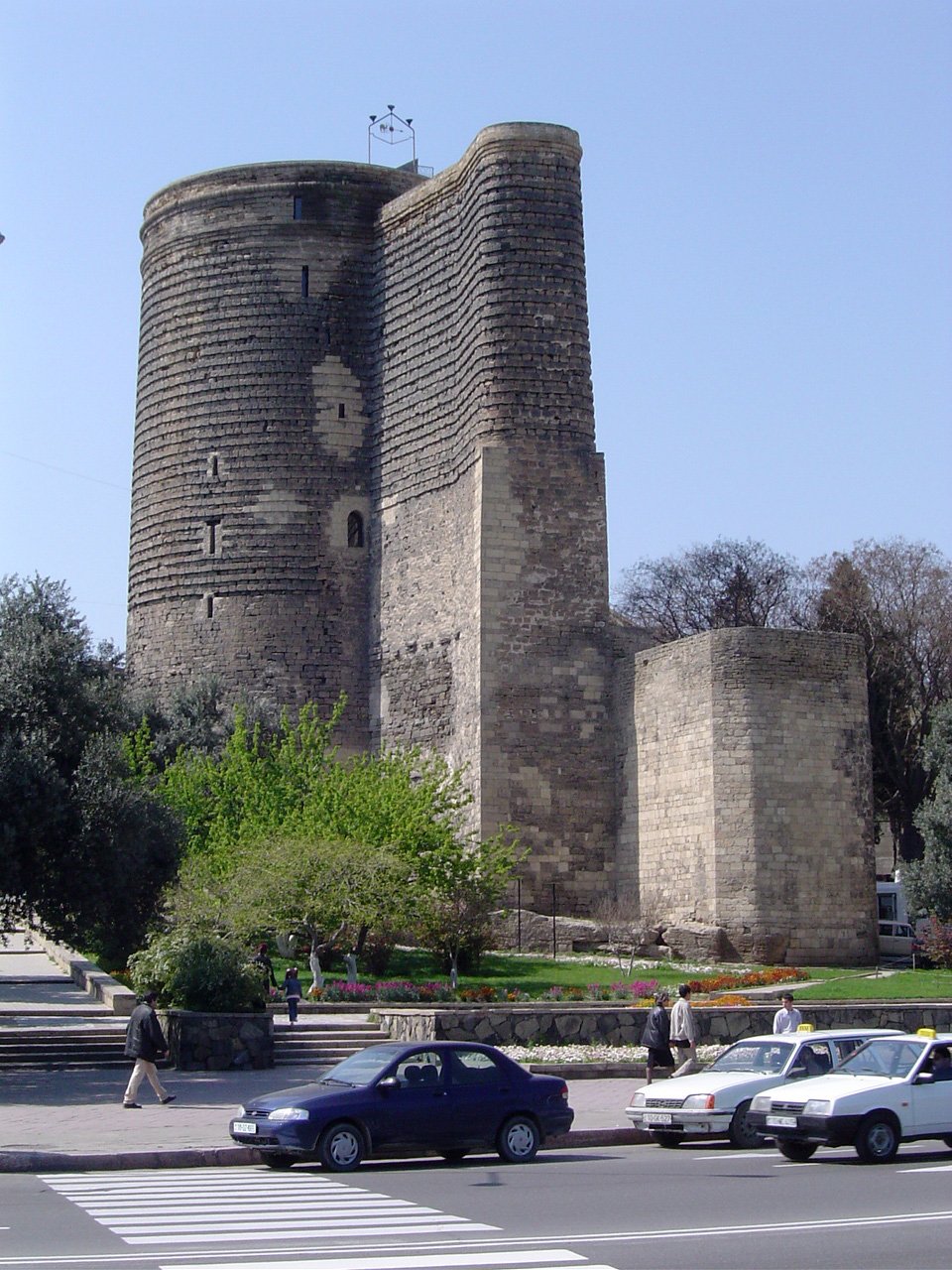 The walled Old City of Baku