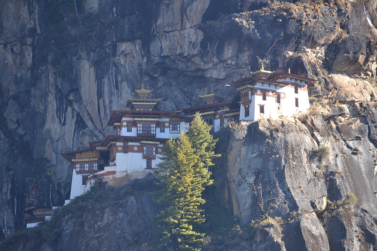 The Tiger’s Nest monastery above Paro