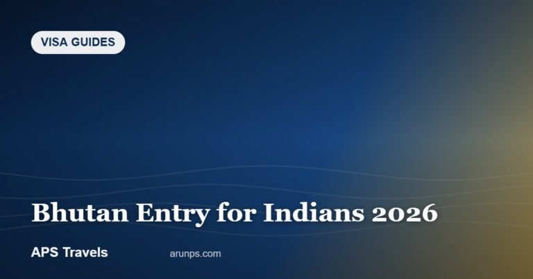 Bhutan Entry for Indians 2026 — APS Travels