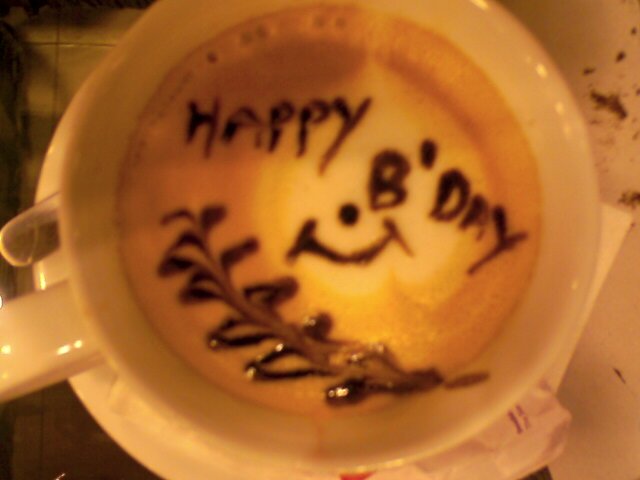 A specialty coffee at an Indian café