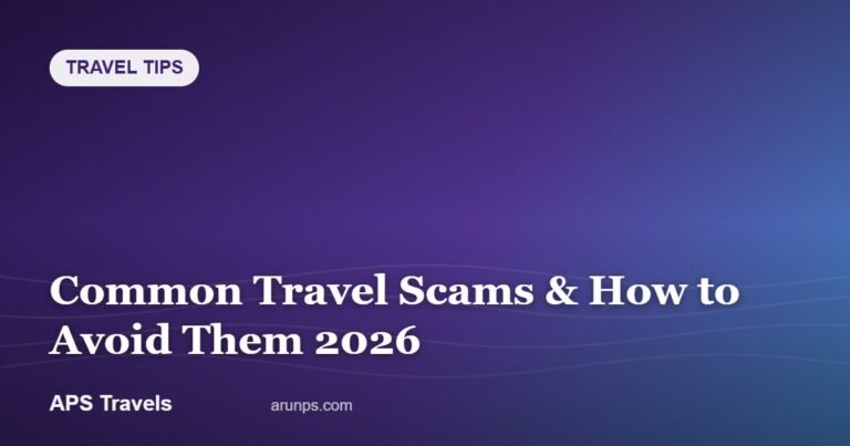 Common Travel Scams & How to Avoid Them 2026 — APS Travels