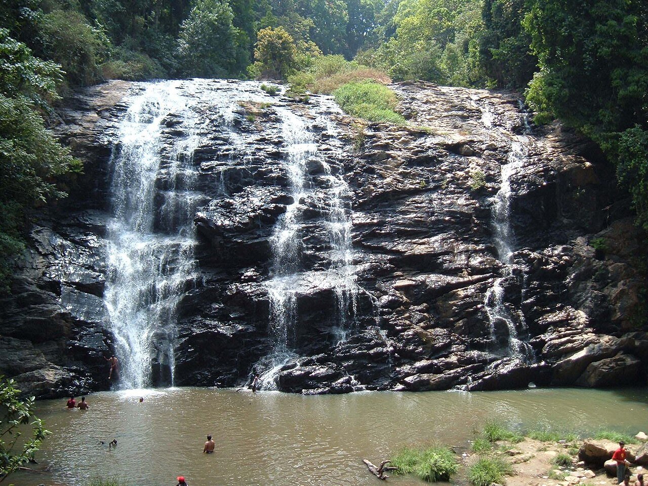 A waterfall in the forests of Coorg