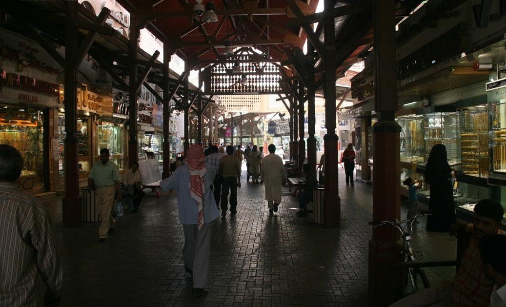 A souk in old Dubai