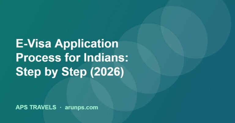 E-Visa Application Process for Indians: Step by Step (2026)