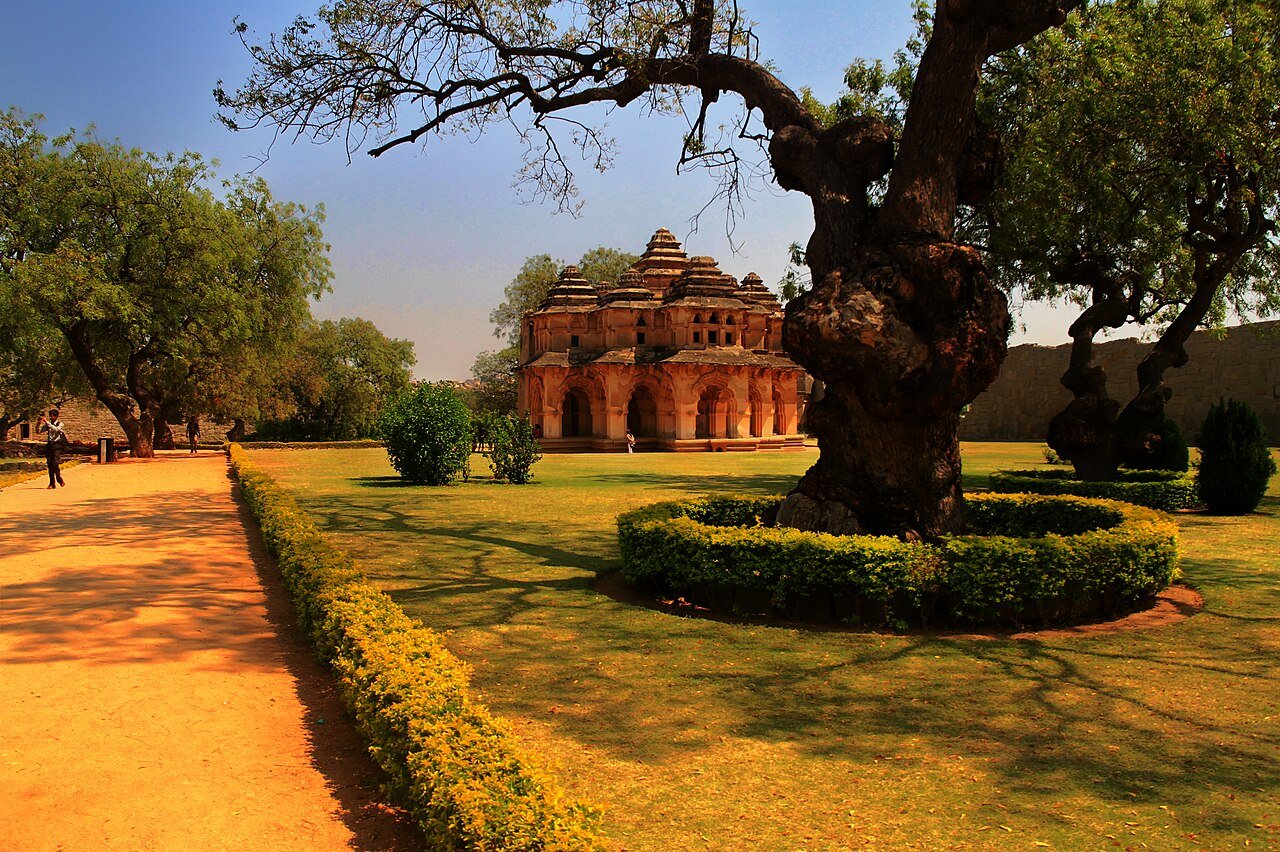 The Lotus Mahal in Hampi’s royal quarter