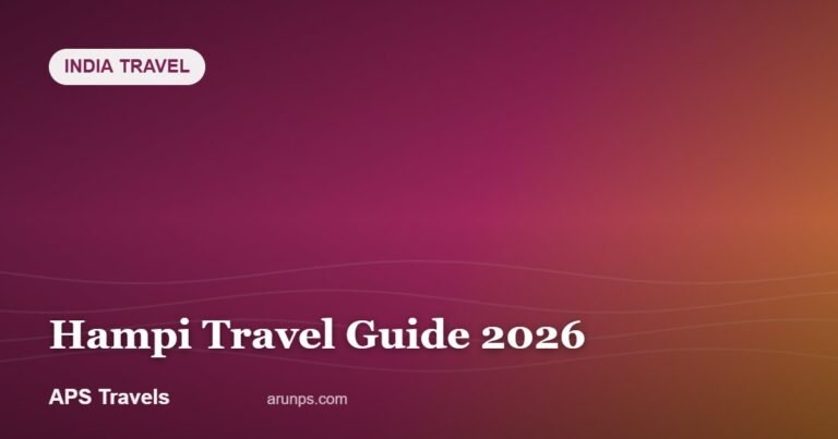 Hampi Travel Guide 2026 — APS Travels