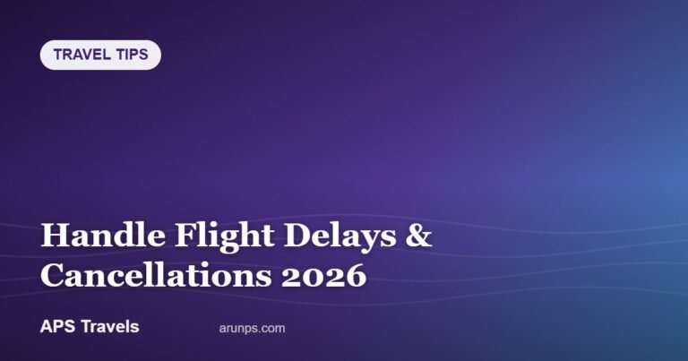Handle Flight Delays & Cancellations 2026 — APS Travels