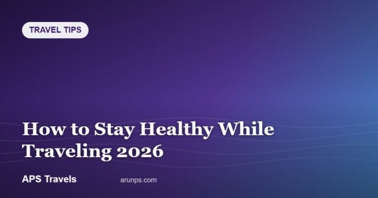 How to Stay Healthy While Traveling 2026 — APS Travels