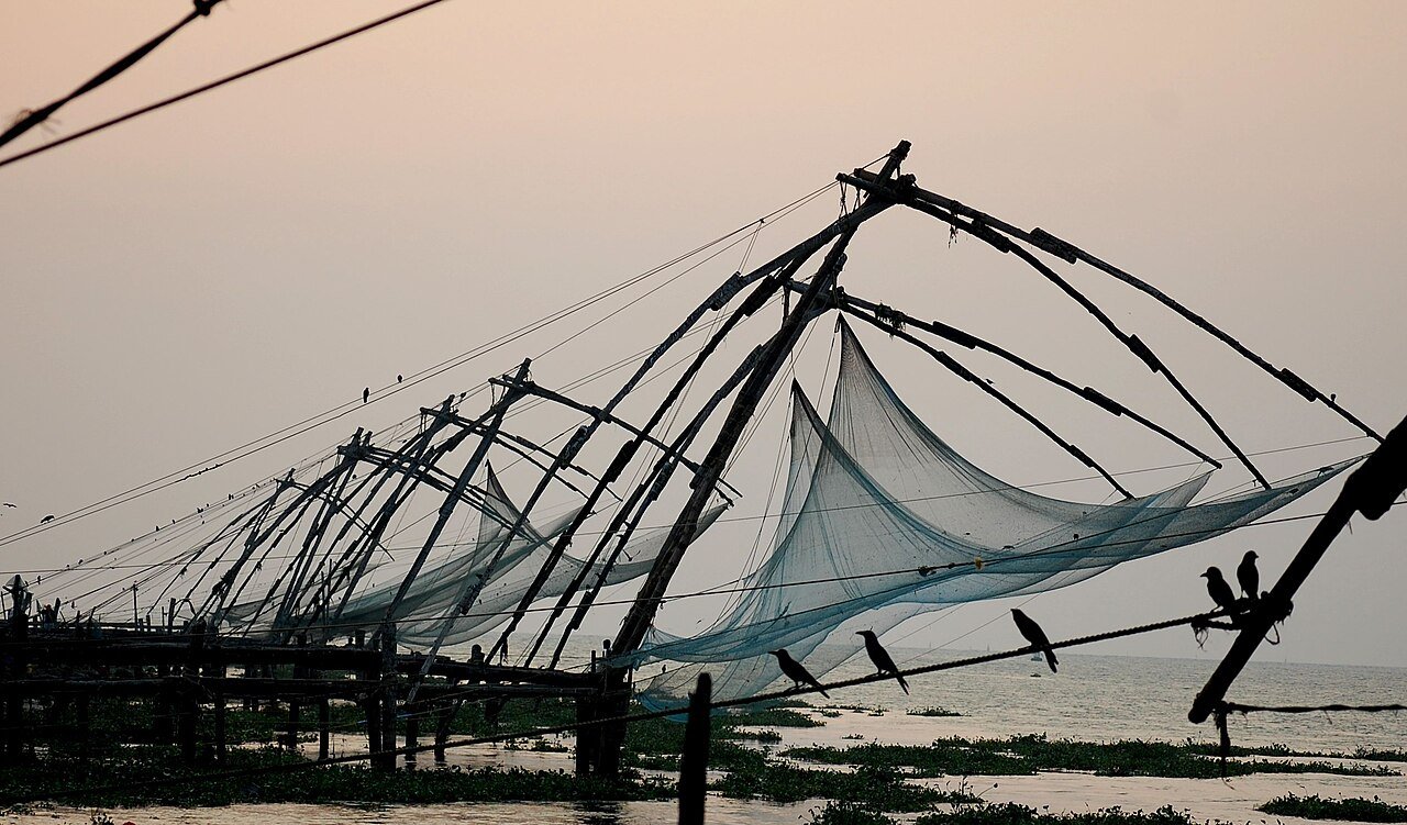 The Chinese fishing nets at Fort Kochi