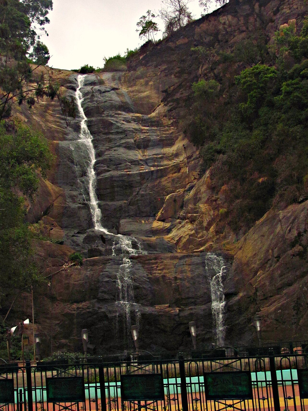 A waterfall amid the forests of Kodaikanal
