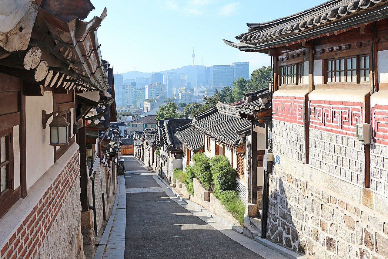 A traditional hanok village