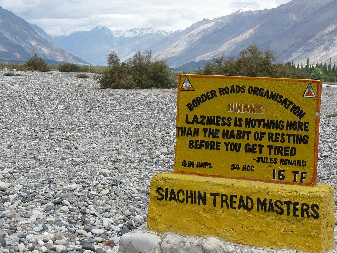 The high-desert landscape of Ladakh