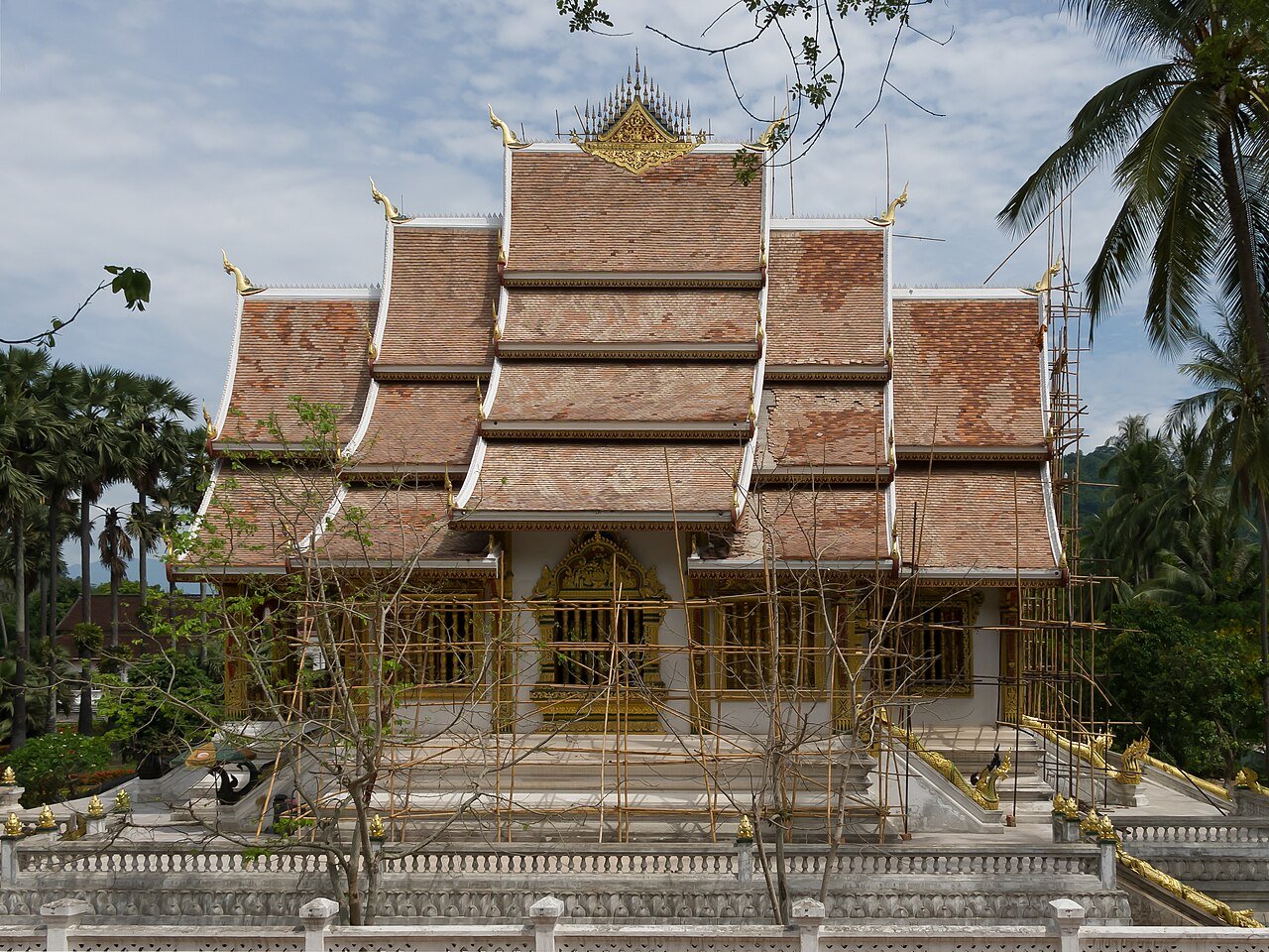 Temple rooftops in Luang Prabang