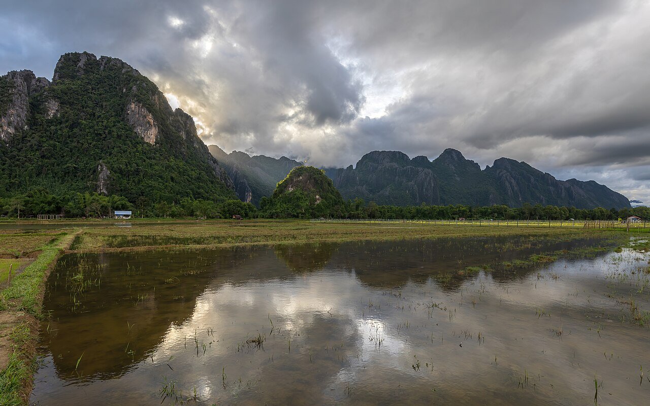 Karst peaks at Vang Vieng