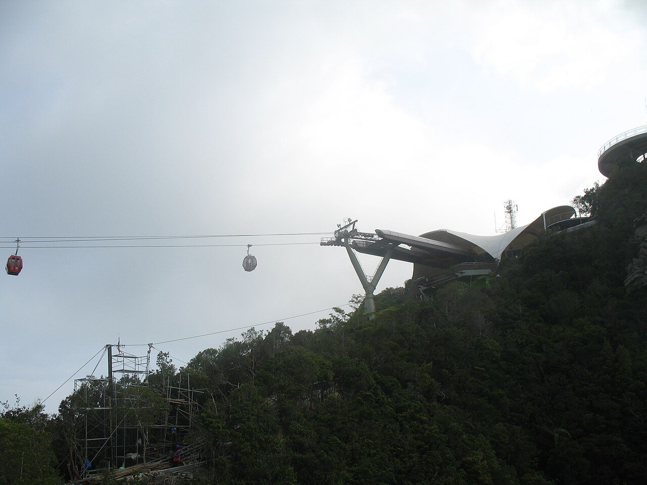 The Langkawi Sky Bridge and cable car