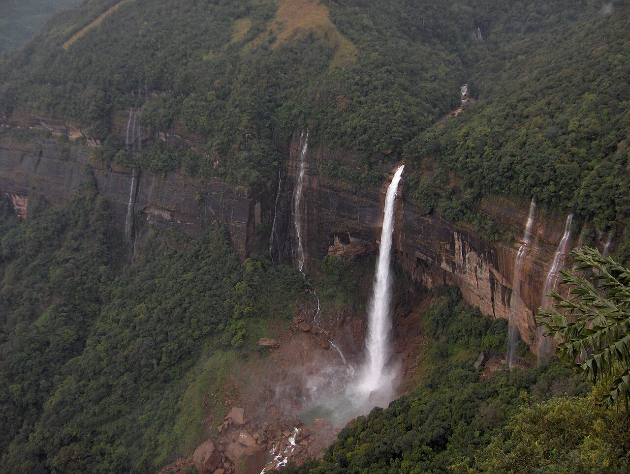A waterfall in Meghalaya