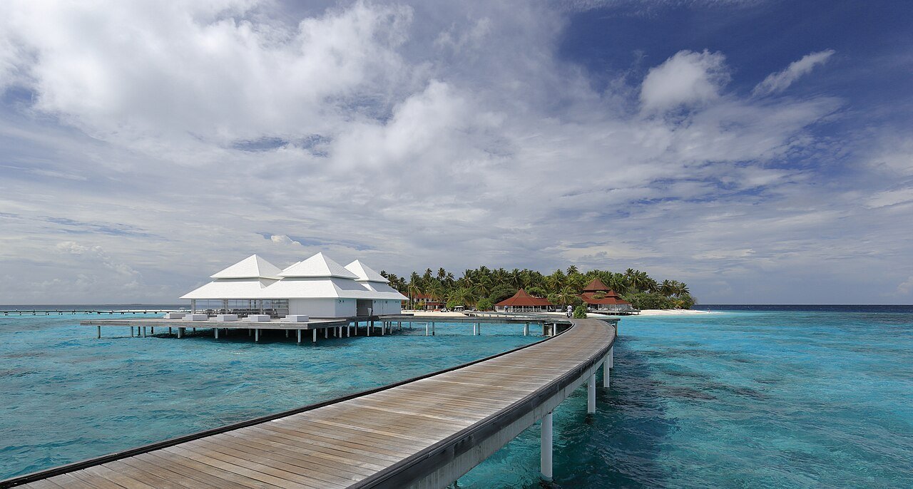 Overwater villas in the Maldives