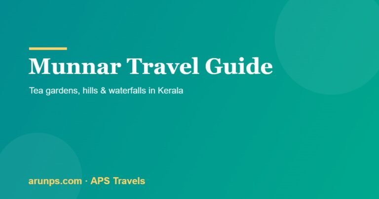 Munnar Travel Guide (2026)