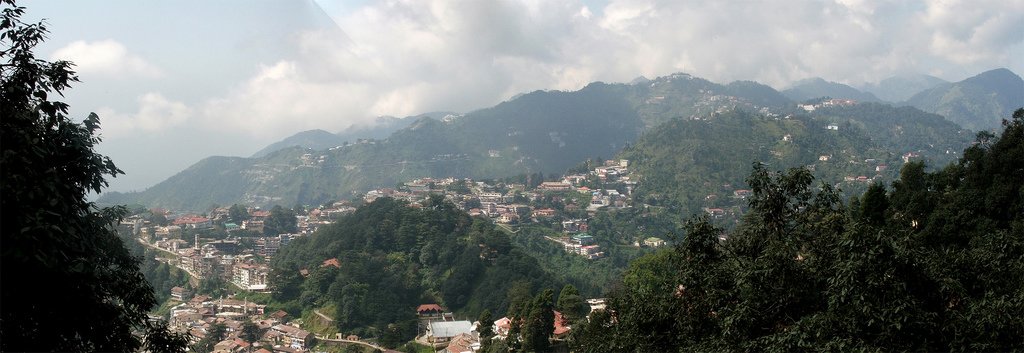 The hill town of Mussoorie