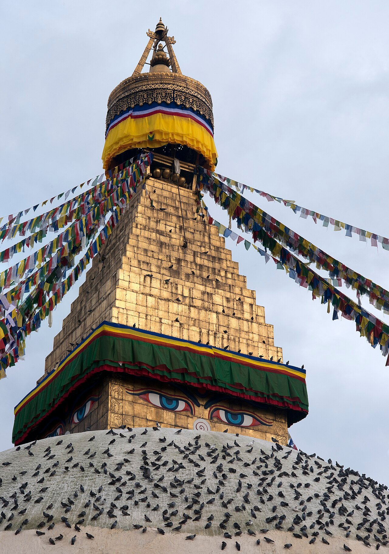 The Boudhanath stupa in Kathmandu