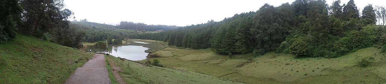 Ooty Lake among the Nilgiri hills
