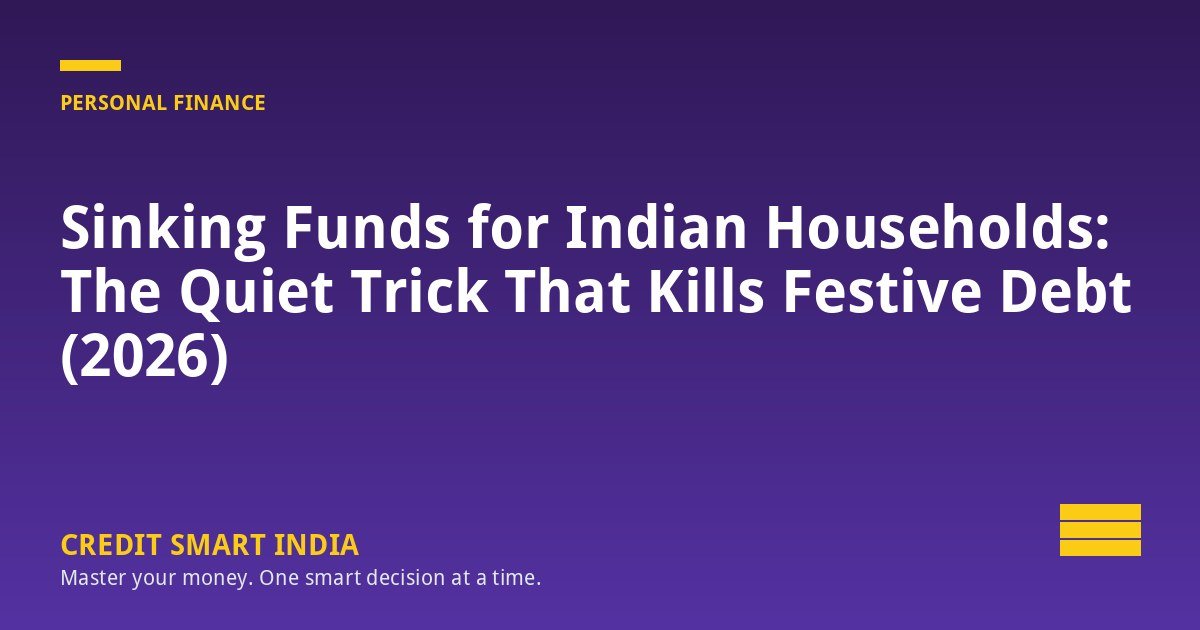 Sinking Funds for Indian Households: The Quiet Trick That Kills Festive Debt (2026)