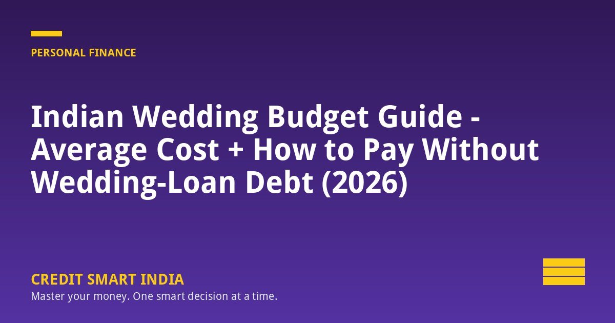 Indian Wedding Budget Guide - Average Cost + How to Pay Without Wedding-Loan Debt (2026)