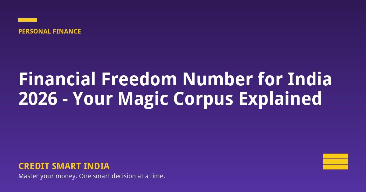 Financial Freedom Number for India 2026 - Your Magic Corpus Explained
