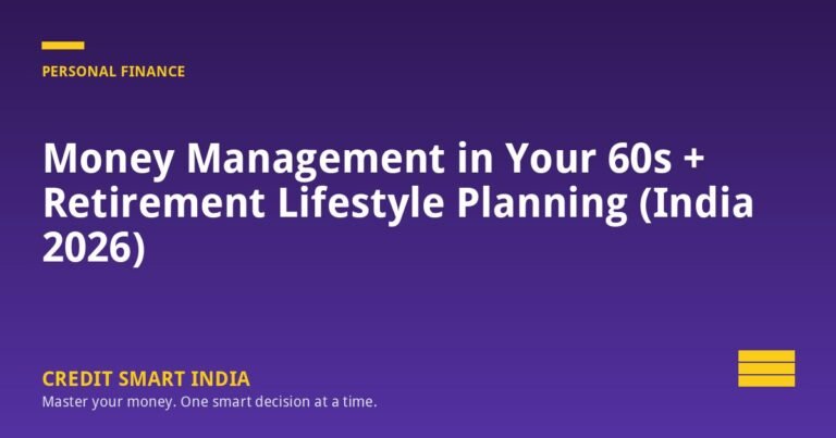 Money Management in Your 60s + Retirement Lifestyle Planning (India 2026)