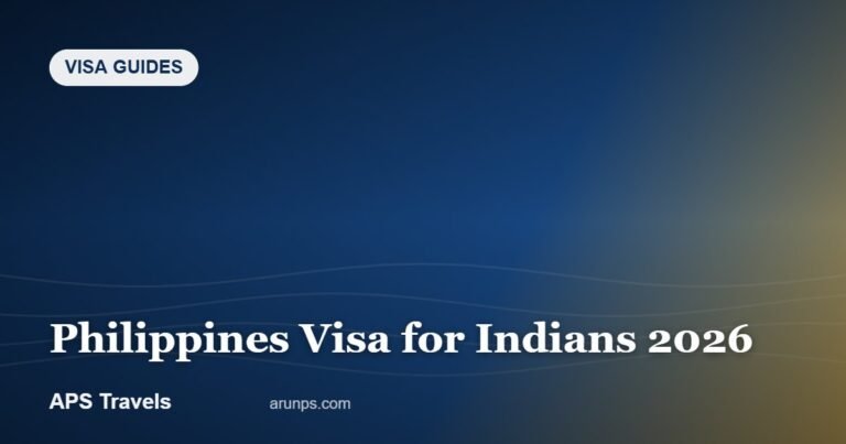 Philippines Visa for Indians 2026 — APS Travels
